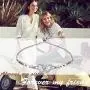 925 Sterling Silver Knot Inspirational Bracelet Engraved''Always My Sister, Forever My Friend'' Adjustable Sisters Bracelets Friendship Jewelry for Women 925 Sterling Silver Knot Inspirational Bracelet Engraved''Always My Sister, Forever My Friend'' Adjustable Sisters Bracelets Friendship Jewelry for Women