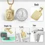 Trendsmax Initial A-Z Letter Pendant Necklace Mens Womens Capital Letter Yellow Gold Plated Stainless Steel Box Chain 22inch
