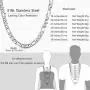 PROSTEEL 316L Stainless Steel Figaro Chain Necklace for Men/Women, Black/18K Real Gold Plated, 4mm to 13mm, 14inch to 30inch, Come Gift Box