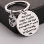 WSNANG Guardian Angel Protect Keychain to Guide You Thru The Days and Nights Protect Your Safety Keychain New Driver Gift Drive Safe Jewelry Gifts for Bus Driver Trucker