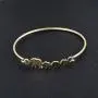 SENFAI Mama and Her 3 Children Family Bangle bracelet for Mom and Daughter Triplets (Elephant, stainless-steel)