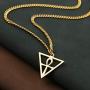 HZMAN Men Women Coptic Ankh Cross Necklace Polished Pyramid Stainless Steel Egyptian Jewelry Length 22+2 Inch