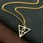 HZMAN Men Women Coptic Ankh Cross Necklace Polished Pyramid Stainless Steel Egyptian Jewelry Length 22+2 Inch