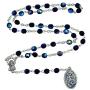 Italian Glass Crystal Chaplets | 4 Colors | Saint Michael and Guardian Angel Medal of Protection | Christian Jewelry
