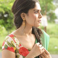 Tarinika Dhvani Gold-Plated Indian Cubic Zirconia Dangle Drop Earrings