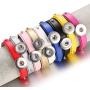 LOVGLISTEN 6pcs Mixed Random Adjustable Snap Jewelry Bracelet Charms 18mm for Snap Jewelry Making