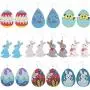 Easter Earrings Leather Dangle Earrings Cute Colorful Eggs Rabbit Bunny Animal Drop Earrings Lightweight Teardrop Geometric Multiple Colors Earrings for Women Girl Easter Jewelry Easter Earrings Leather Dangle Earrings Cute Colorful Eggs Rabbit Bunny Animal Drop Earrings Lightweight Teardrop Geometric Multiple Colors Earrings for Women Girl Easter Jewelry