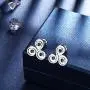 beautlace Triangle Celtic Knot Triple Necklaces 18K Gold/Silver/Black Gun Plated Triskele Spiral Pendant Jewelry Gifts for Women and Men KP0118