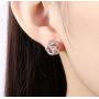 Gold Plated Stud Earrings, Hypoallergenic & Nickel Free Earrings for Women