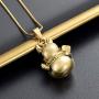 Cremation Jewelry Fortune Cat Pendant Pet Urn Necklace Ashes Keepsake Holder Memorial Urn Necklace Gifts for Pet Lovers
