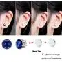 Spiritlele 12 Pairs Colors Crystal Flower Face Magnetic Clip Non Piercing Earrings Set Unisex Spiritlele 12 Pairs Colors Crystal Flower Face Magnetic Clip Non Piercing Earrings Set Unisex