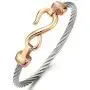 COOLSTEELANDBEYOND Stainless Steel Infinity Love Bangle Bracelet for Women and COOLSTEELANDBEYOND Stainless Steel Infinity Love Bangle Bracelet for Women and