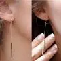 FXmimior Simple Bar Drop Earrings Long Dangle Line Earrings Women Jewelry (Gold) FXmimior Simple Bar Drop Earrings Long Dangle Line Earrings Women Jewelry (Gold)