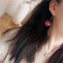 3D Cherry Earrings Cute Fruit Dangle Drop Earrings Simplicity resin Earrings for Women Girls Charm Sweet Jewelry Gift