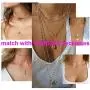 Zealmer 16 Gold Plated Coin Chain Multi Layer Choker Necklaces for Women