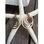 Handmade Sunrise Tricolor Dangle Earrings - Burnished Circles, Copper, Brass and Silverplated Handmade Sunrise Tricolor Dangle Earrings - Burnished Circles, Copper, Brass and Silverplated
