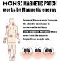 [90Pack] MONS Magnetic Patch, Magnetic Acupressure Patches, 1200 Gauss, Magnet Therapy, Light Magnetic Energies (90)