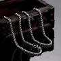 LUCKYOON 18'' inch Necklace Chain DIY Jewelry Silver Plated Steel Bead Box Square Twist