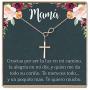 Collar Regalo Para Madre, Mamá, Día de la Madre, Cumpleaños, Día de la Mujer, Infinity Cross (rose-gold-plated-brass, NA)