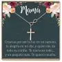Collar Regalo Para Madre, Mamá, Día de la Madre, Cumpleaños, Día de la Mujer, Infinity Cross (rose-gold-plated-brass, NA) Collar Regalo Para Madre, Mamá, Día de la Madre, Cumpleaños, Día de la Mujer, Infinity Cross (rose-gold-plated-brass, NA)