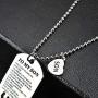 NOVLOVE Inspirational Birthday Gift to My Son from Mom Always Remember You are Braver Stainless Steel Dog Tag Necklace Pendant
