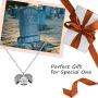 Memorial Locket Necklace My Heart in Heaven Angel Wing Jewelry(piece heaven LNL)