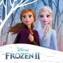 Disney Frozen 2 Fine Silver Plated Blue Crystal Snowflake Dangle Earrings