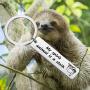 PENQI Sloth Jewelry Sloth Gifts My Spirit Animal is a Sloth Key Ring Sloth Lover Gift Animal Lover Jewelry Gift for Women Girl
