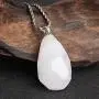 Natural Gemstone Pendant Necklace Healing Crystal Quartz Reiki Chakra Gem Stones 18 Inch Jewelry Women Girls Men Birthday Gifts 24 Stainless Steel Chain