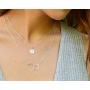 EFYTAL Sister Gifts from Sister, 925 Sterling Silver Double Circle Necklace, Birthday Jewelry Gift Necklaces for Sisters, No Matter