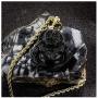 Shop-iGold Laughing Buddha Black Jade Pendant Necklace Rope Chain Genuine Certified Grade A Jadeite Jade Hand Crafted, Jade Neckalce, 14k Gold Filled Laughing Jade Buddha Necklace, Jade Medallion