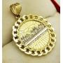 AMZ Jewelry 10K Yellow Gold Last Supper Pendant Last Supper Medal
