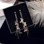 Orris Stainless Steel Long Thick Tassel Butterfly Design Dangle Drop Earrings for Women Girls Orris Stainless Steel Long Thick Tassel Butterfly Design Dangle Drop Earrings for Women Girls