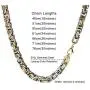 INBLUE 8.0mm Byzantine Link Chain Stainless Steel Necklace for Men Women Boys Water Resistant Chunky Biker Style Jewelry Gift INBLUE 8.0mm Byzantine Link Chain Stainless Steel Necklace for Men Women Boys Water Resistant Chunky Biker Style Jewelry Gift
