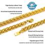 PROSTEEL Stainless Steel Chain Necklace for Men Women, Wheat Chain/Rope Chain/Box Chain, Black/Silver/Gold Tone, W:3mm/6mm, L: 18/20/22/24/26/28/30 inch, Come Gift Box