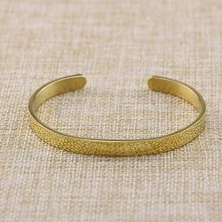 Asteria Jewelry Inspirational Gifts Keep Going for Women Cuff Bracelet Bangle Stainless Steel Engraved Come Gift Box (Keep Fucking Going(Gold))