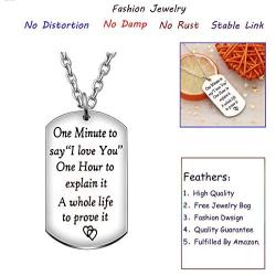 AGR8T Pendant Necklace for Women Girls Boyfriend Girlfriend Birthday Gifts Women Jewelry I Love You