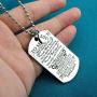 ALoveSoul Dad Mom to Son Daughter Dog Tag Necklace Military Boys Girls Jewelry Dogtags Love Pendant Gifts Jewelry