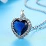 Almusen Love Heart Pendant Necklace for Women Cubic Zirconia Jewelry for Women Valentines Day Jewelry Gifts Womens Party/Anniversary/Birthday Gifts