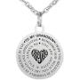 Kisseason Stainless Steel Inspirational Letter Words Jewelry Gift to My Grandson Dog Tag Keychain Pendant Necklace