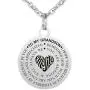 Kisseason Stainless Steel Inspirational Letter Words Jewelry Gift to My Grandson Dog Tag Keychain Pendant Necklace