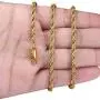 FIBO STEEL 18k Real Gold Plated 2.5-8 MM Stainless Steel Mens Womens Necklace Twist Rope Chain, 16-36 inches FIBO STEEL 18k Real Gold Plated 2.5-8 MM Stainless Steel Mens Womens Necklace Twist Rope Chain, 16-36 inches