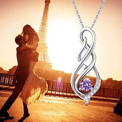 Mother Day Gift Clearance Infinity Necklace for Women S925 Sterling Silver Infinity Jewelry I Love You Forever Pendant Necklace Gifts for Women 18+2 Inch with Gift Box