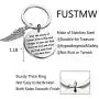 FUSTMW Memorial Keychain Sympathy Gift Loss Jewelry Remembrance Gift in Memory of Loved One May The Winds of Heaven Blow Softly FUSTMW Memorial Keychain Sympathy Gift Loss Jewelry Remembrance Gift in Memory of Loved One May The Winds of Heaven Blow Softly