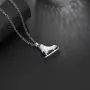 3D Adorable Ice Skate Charm Double-sided Pendant Necklace For Girls women