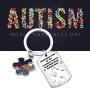WSNANG Autism Awareness Jewelry Autistic Support Proud Autism Aunt Grandma Gift God Found Some of The Strongest Women and Made Them Autism Aunt/Grandma Keychain