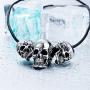 PAMTIER Mens Stainless Steel Gothic Biker Skull Pendant Necklace DIY Jewelry