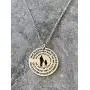 Daughter Necklace From Dad - Silver Color Laser Engraved Personalized Pendant Charm From Father Daughter Necklace From Dad - Silver Color Laser Engraved Personalized Pendant Charm From Father