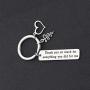 POTIY Veterinarian Keychain Veterinary Technician Gifts Thank You So Much for Everything You Did for Me Vet Tech Jewelry Gift Thank You Gift for Veterinarian
