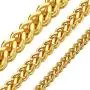 ChainsHouse Men Women Chain 3MM/4.5MM/6MM Flat Franco Curb Link Chain, Stainless Steel/Black Gun Plated/18K Gold Plated Chain Necklace, Send Gift Box ChainsHouse Men Women Chain 3MM/4.5MM/6MM Flat Franco Curb Link Chain, Stainless Steel/Black Gun Plated/18K Gold Plated Chain Necklace, Send Gift Box